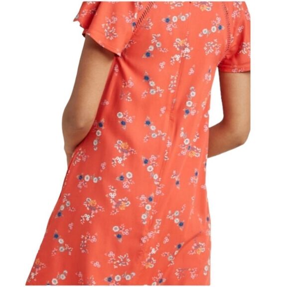 ModCloth Coral Whimsical Wildflowers Shift Dress Size M - Picture 13 of 16